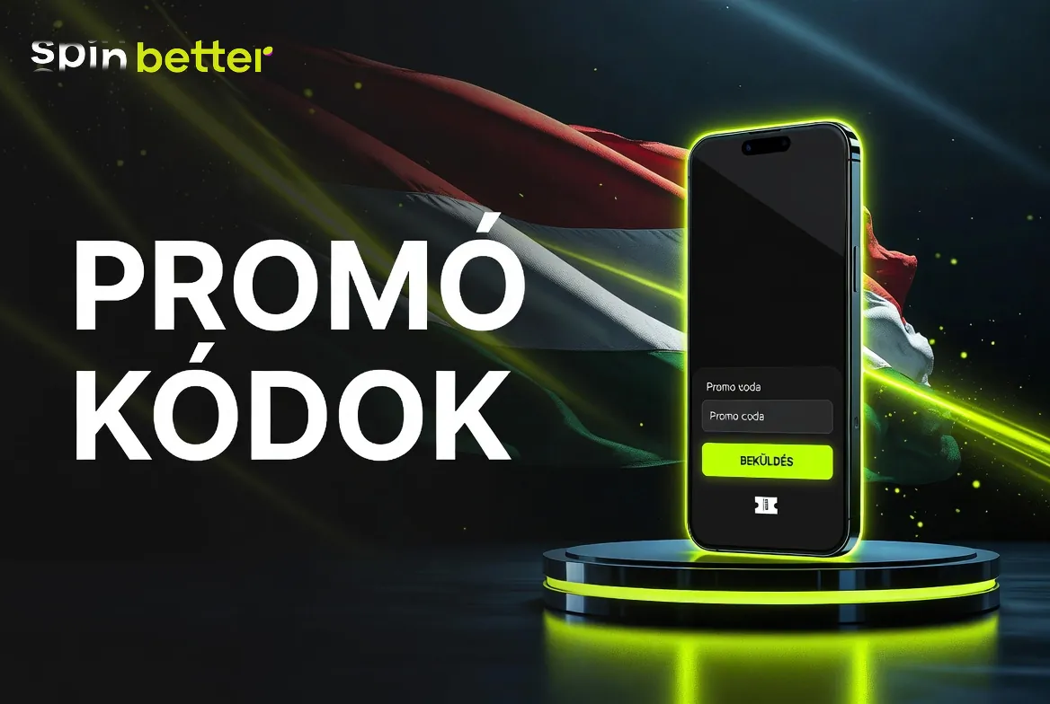 SpinBetter promo code beírása a számlanyitás promóciós mezőjébe